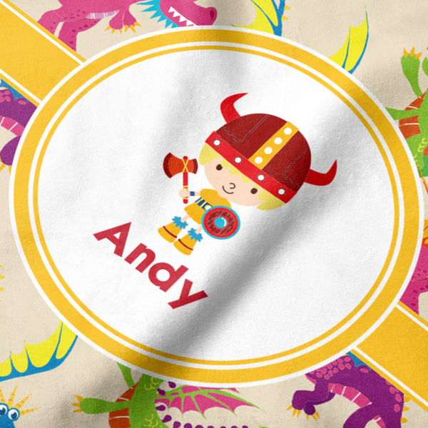 Dragons Hooded Baby Towel- Detail Close Up