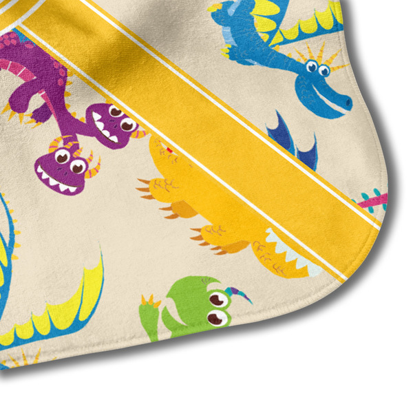 Dragons Hooded Baby Towel- Detail Corner