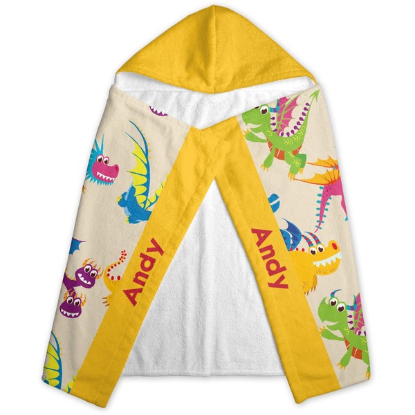 Dragons Hooded Towel - Folded