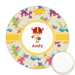 Dragons Printed Cookie Topper - Round (Personalized)