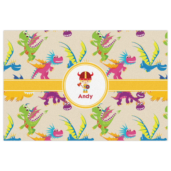 Dragons Indoor / Outdoor Rug - 2'x3' - Front Flat