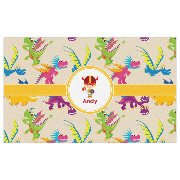 Dragons Indoor / Outdoor Rug - 3'x5' - Front Flat