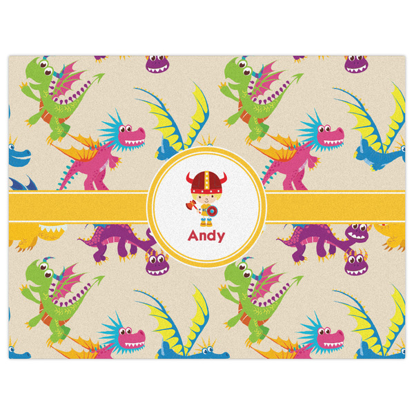 Dragons Indoor / Outdoor Rug - 6'x8' - Front Flat