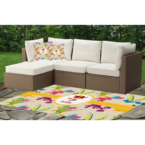 Dragons Outdoor Mat & Cushions