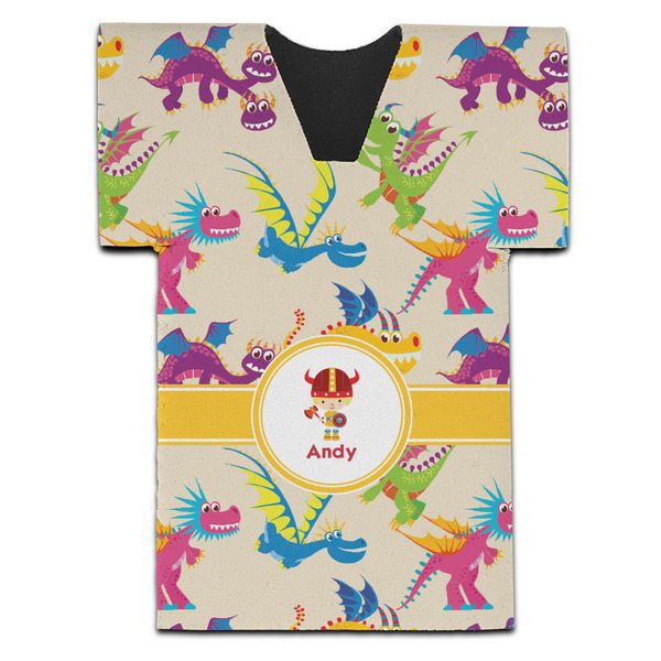 Dragons Jersey Bottle Cooler - Set of 4 - FRONT (flat)