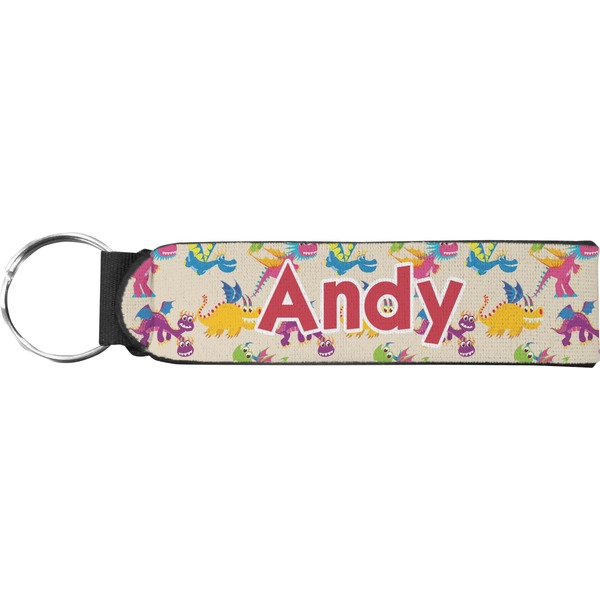 Custom Dragons Neoprene Keychain Fob (Personalized)