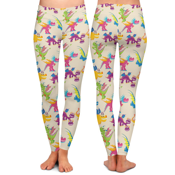 Dragons Ladies Leggings - Front and Back