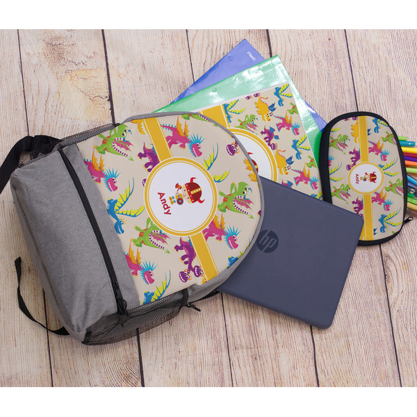 Dragons Large Backpack - Gray - With Stuff