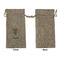 Dragons Large Burlap Gift Bags - Front Approval