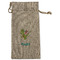 Dragons Large Burlap Gift Bag - Front (Personalized)