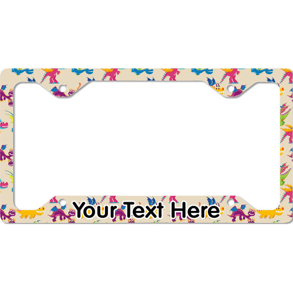 Custom Dragons License Plate Frame - Style C (Personalized)