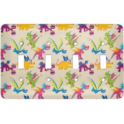 Dragons Light Switch Cover (4 Toggle Plate)