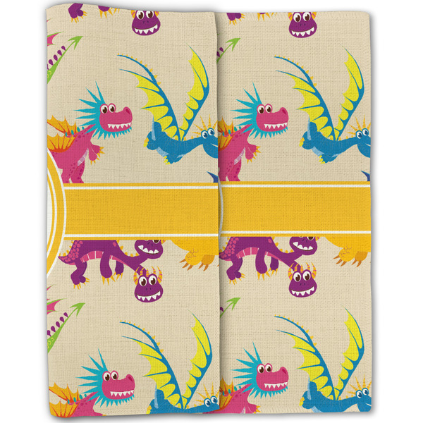 Dragons Linen Placemat - Folded Half (double sided)