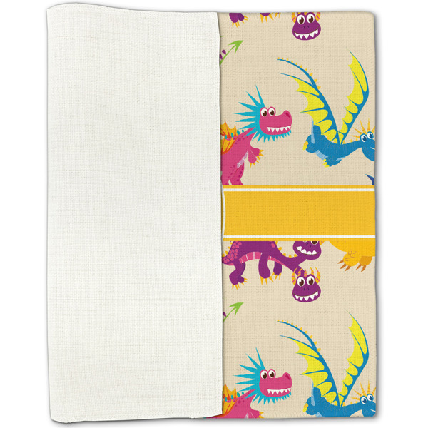 Dragons Linen Placemat - Folded Half