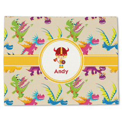 Dragons Single-Sided Linen Placemat - Single w/ Name or Text