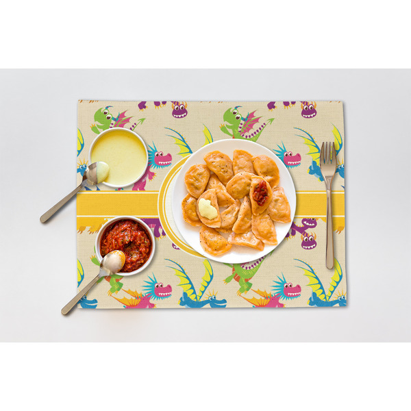 Dragons Linen Placemat - Lifestyle (single)