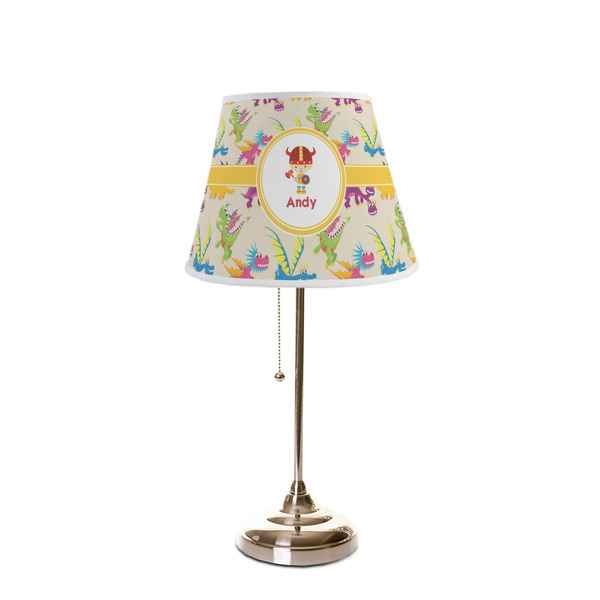 Dragons Poly Film Empire Lampshade - On Stand