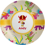 Dragons Melamine Salad Plate - 8" (Personalized)