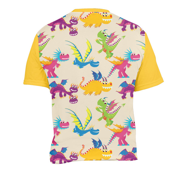 Dragons Men's Crew Neck T Shirt Medium - Back
