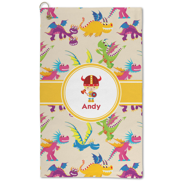 Custom Dragons Microfiber Golf Towel (Personalized)