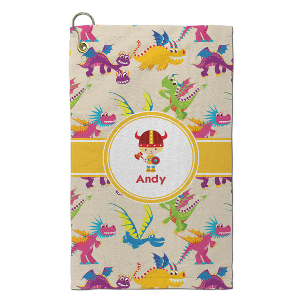Custom Dragons Microfiber Golf Towel - Small (Personalized)