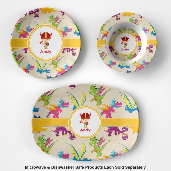 Dragons Microwave & Dishwasher Safe CP Plastic Dishware - Group