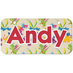 Dragons Mini/Bicycle License Plate (2 Holes) (Personalized)