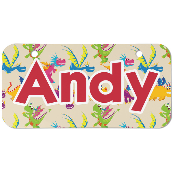 Dragons Mini Bicycle License Plate - Two Holes