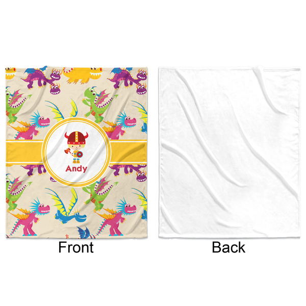 Dragons Minky Blanket - 50"x60" - Single Sided - Front & Back