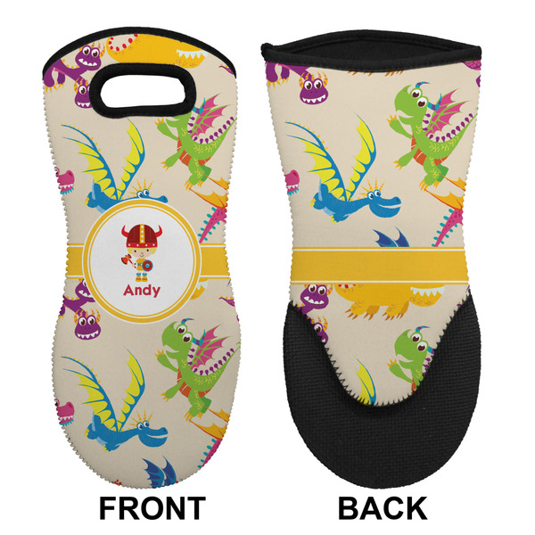 Dragons Neoprene Oven Mitt (Front & Back)