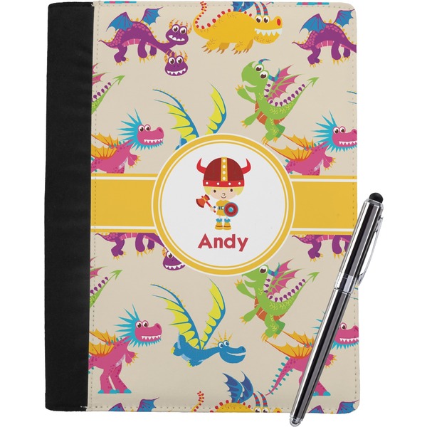 Custom Dragons Notebook Padfolio - Large w/ Name or Text