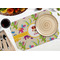 Dragons Octagon Placemat - Single front (LIFESTYLE) Flatlay
