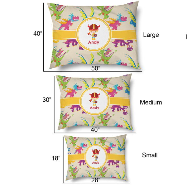 Dragons Outdoor Dog Beds - SIZE CHART