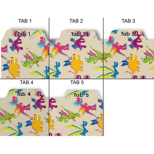 Dragons Page Dividers - Set of 5 - Approval