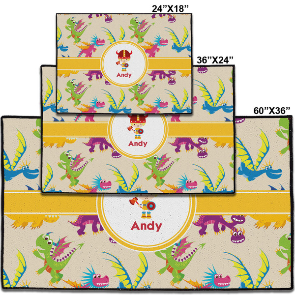 Dragons Personalized Door Mat - Group Parent IMF