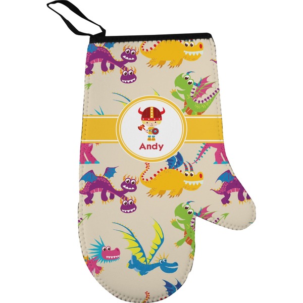 Custom Dragons Right Oven Mitt (Personalized)