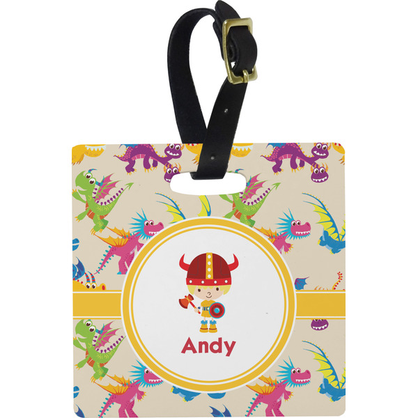 Dragons Personalized Square Luggage Tag