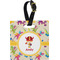 Dragons Plastic Luggage Tag - Square w/ Name or Text