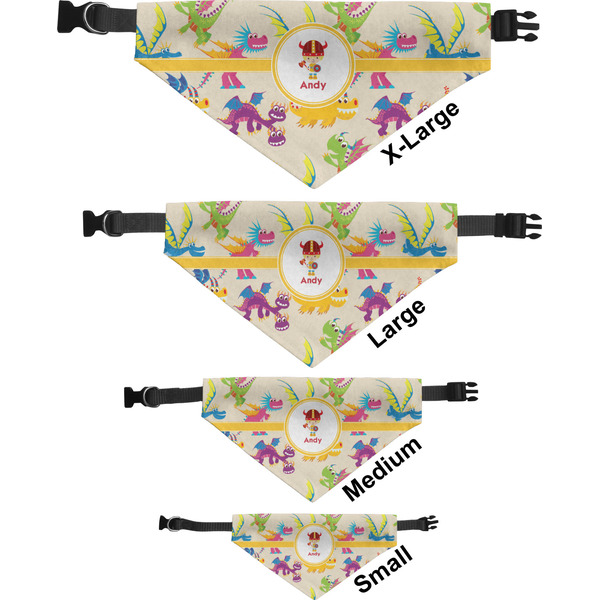 Dragons Pet Bandana Sizes