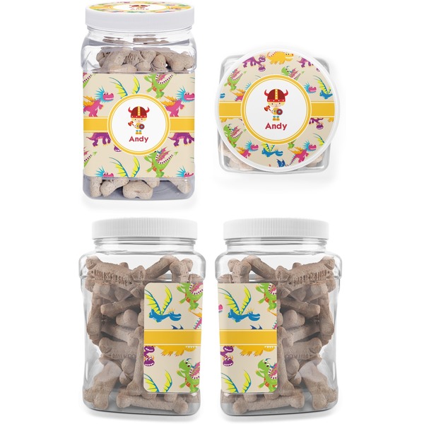 Dragons Pet Treat Jar - Multiple Angles