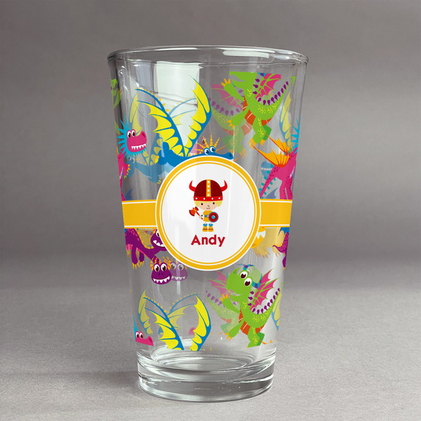 Custom Dragons Pint Glass - Full Print (Personalized)