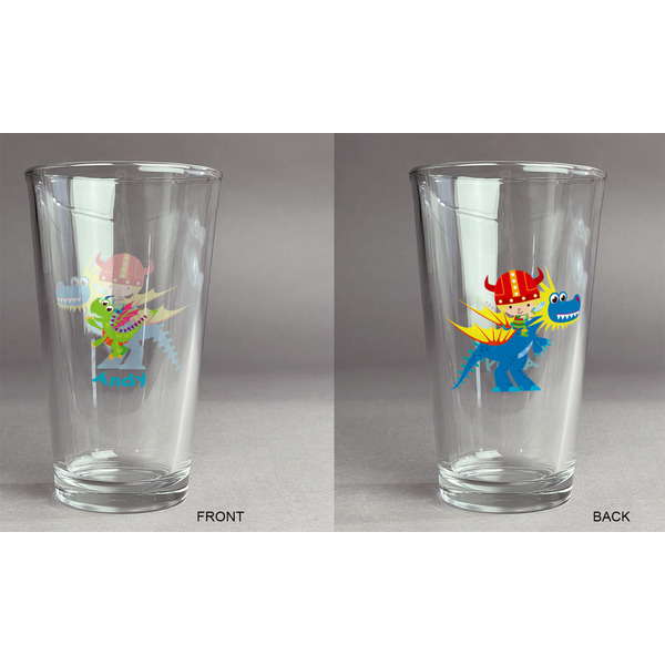 Dragons Pint Glass - Two Content - Approval