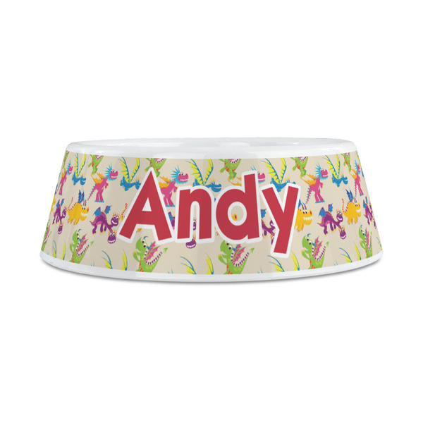 Dragons Plastic Dog Bowls - Medium - FRONT