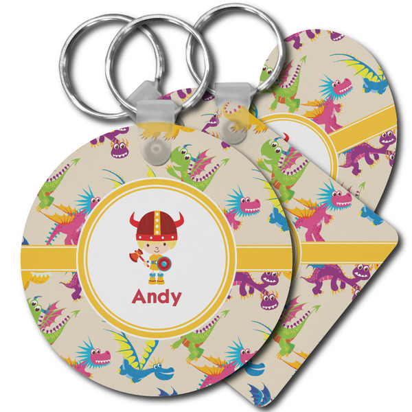 Custom Dragons Plastic Keychain (Personalized)
