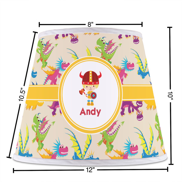 Dragons Poly Film Empire Lampshade - Dimensions