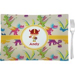 Dragons Rectangular Glass Appetizer / Dessert Plate - Single or Set (Personalized)