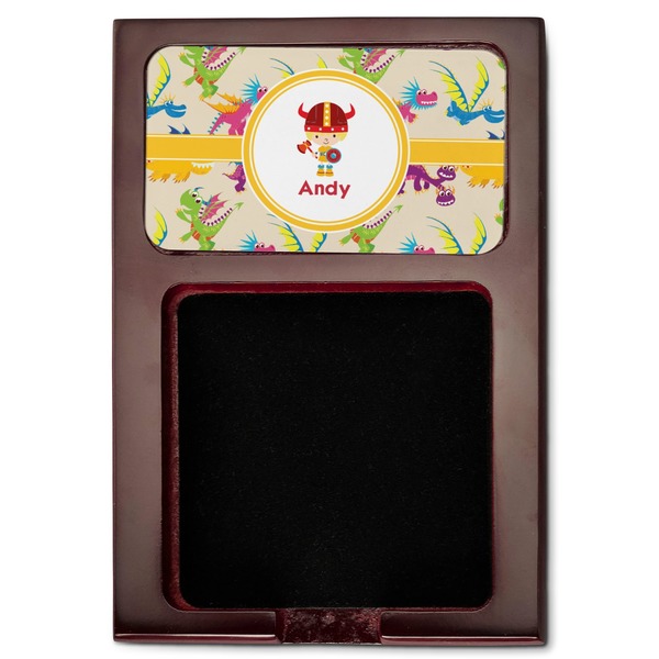 Dragons Red Mahogany Sticky Note Holder - Flat