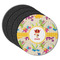 Dragons Round Rubber Backed Coasters - Set of 4 (Personalized)