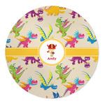 Dragons 5' Round Indoor Area Rug (Personalized)