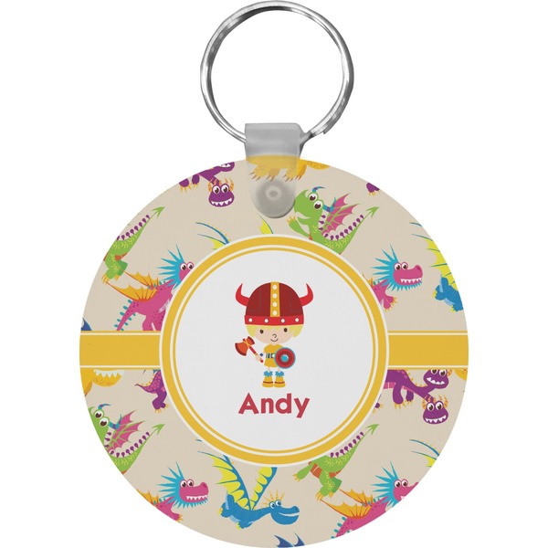 Dragons Round Keychain (Personalized)
